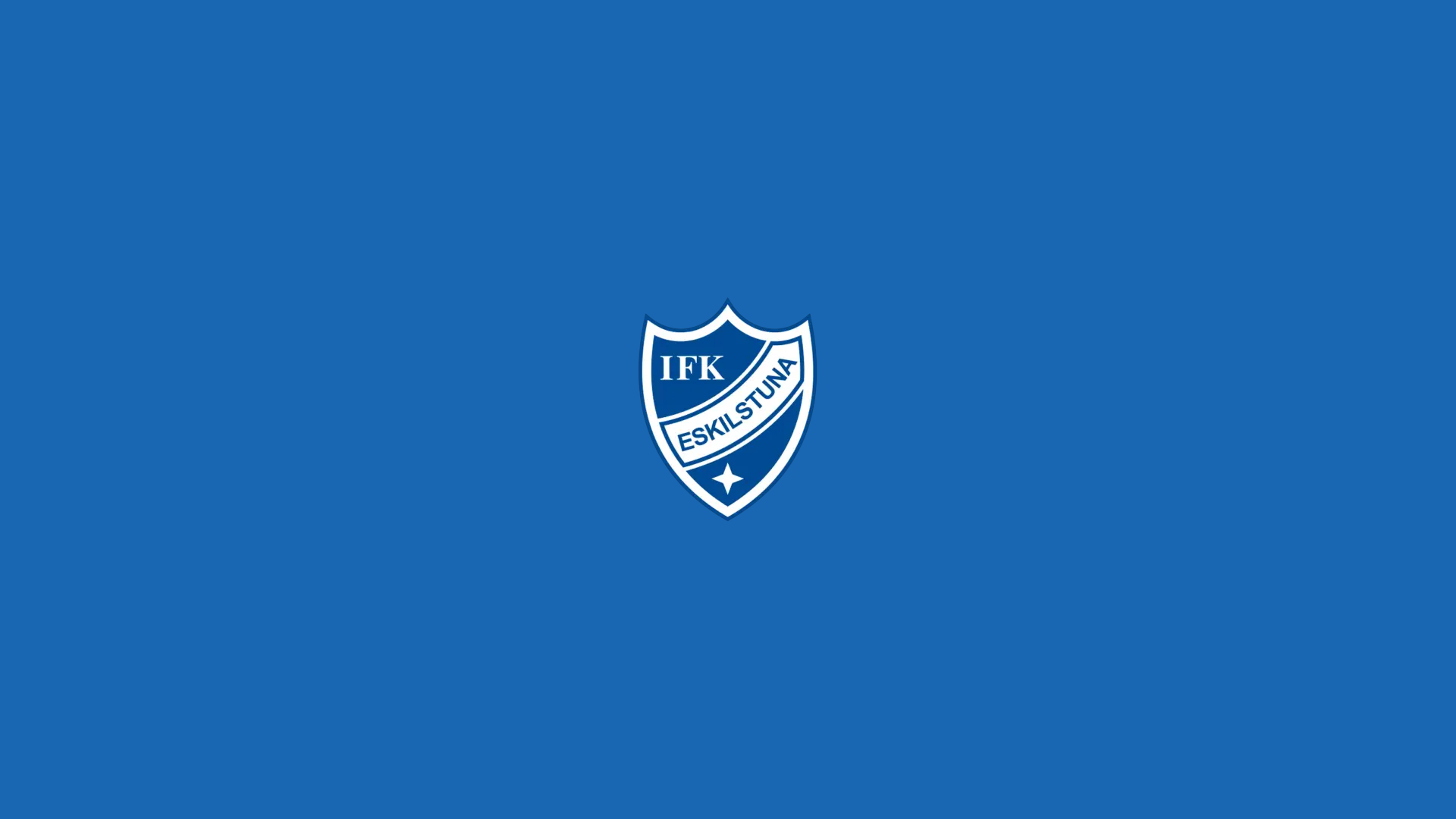 IFK Eskilstuna logo på blå bakgrund